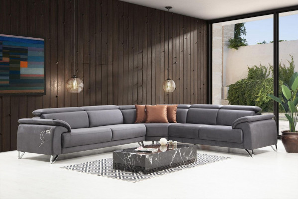 Sofa Couch Ecksofa L-form Polstersofa Sitzmöbel Modern Luxus Möbel Wohnzimmer