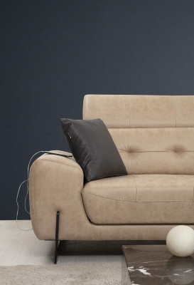 Ecksofa U-Form Sitzmöbel Designer Sitzmöbel Modern Sofa Couch Polster