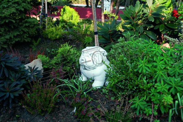 Garten Dekoration Hund Terrasse Stein Figuren Dekorative Figur Weiß Statue