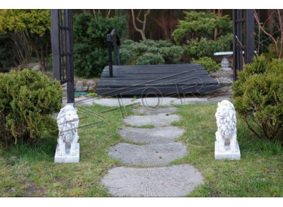 Löwe Gartenfigur Terrassen Garten Skulptur Figuren Skulpturen Dekor Statuen
