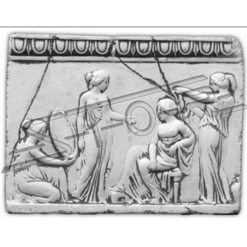 Relief Damen Antike Kunst Wandrelief Wand Bild Bilder Stein Platte