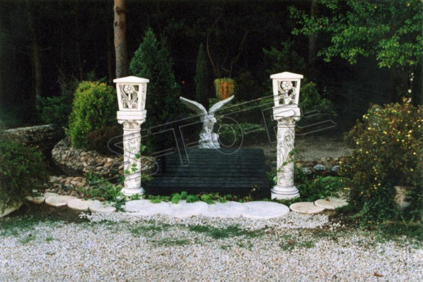 Sockel für Säulen Säule Fundament Garten Terrasse Figuren Abstellen Dekoration