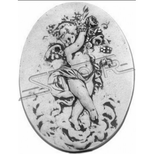 Wandrelief Steinplatte Bild Kind Stein Gemälde Engel Relief Bilder