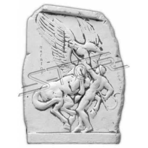 Wandrelief Steinplatte Bild Engel Antik Stil Relief Steinguss Wand