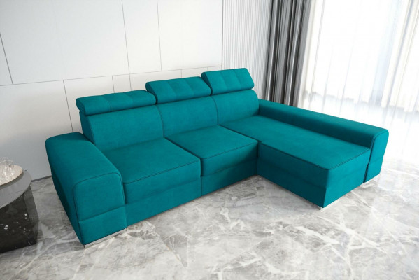 Design Ecksofa L-Form Couch Leder Beige Wohnzimmer Elegant Luxus Moderne Möbel