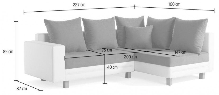 Ecksofa Wohnlandschaft Sofa Couch L Form Polster Couchen Leder Design