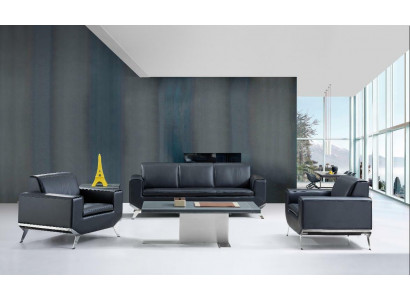 Sofa Design 3Sitzer Sofa Garnitur Couch Ledersofa Couch Polster