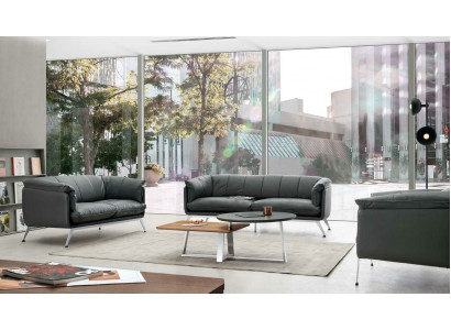 Design Sitz Gruppe Garnitur Büro Einrichtung Couch Sofa Set 311 Leder