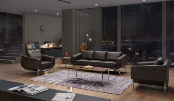 Moderne Sofagarnitur 3+1+1 Sitzer Sofa Couch Polster Garnitur Couchen Neu