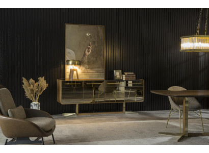 Sideboard Anrichte Konsole Spiegel Schrank Lowboard gespiegelt Fronten