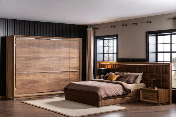 Kleiderschrank 6 türiger Schrank Schlafzimmer Möbel Kleiderschränke