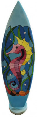 Seepferdchen Design Figur Statue Surfbrett Handarbeit Skulpturen Figuren Statuen