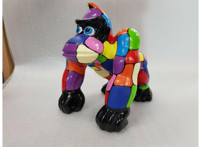 Abstrakte Gorilla Designer Figur Statue Figuren Statuen Dekoration Deko Garten