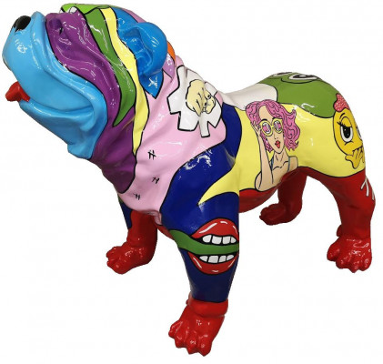 Dekoration Hund Garten Skulptur Skulpturen Designer Figur Statue Moderne Figuren