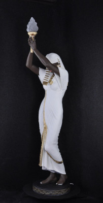 Stehleuchte Skulptur Figur Lampen Leuchte Ägypten Statue Figuren Skulpturen Deko