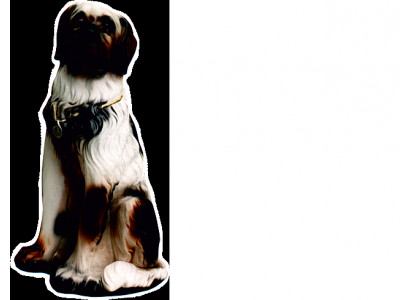 Hund Figur Statue Skulptur Figuren Skulpturen Dekoration Deko Bernhardiner Hunde