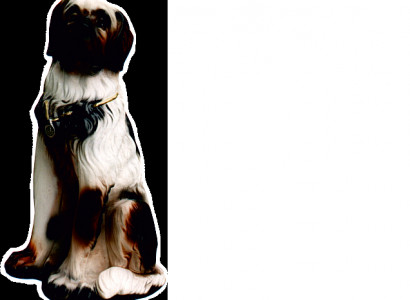 Hund Figur Statue Skulptur Figuren Skulpturen Dekoration Deko Bernhardiner Hunde