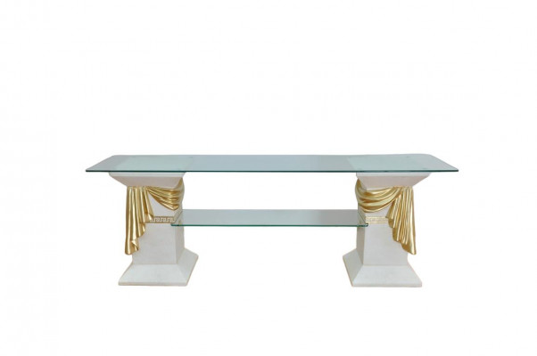 Klassische RTV Sideboard Fernseh Tisch Tische Tv Board Medusa Regal Vitrine 1878