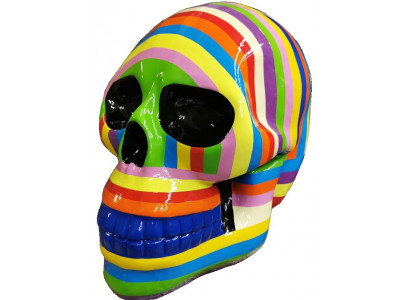 Designer Figur Moderne Figuren Dekoration Schädel Deko Garten Skulptur Skulpture