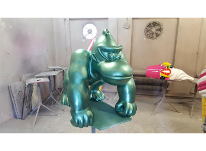 Designer Figur Statue Moderne Figuren Statuen Dekoration Deko Gorilla Garten Neu