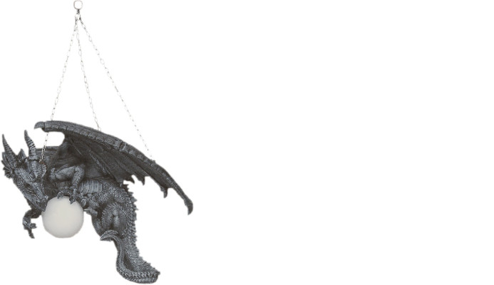 Lampe Drachenfigur Gragol Hänge Leuchte Gothik Leuchten Decken Lampen Neu 6818