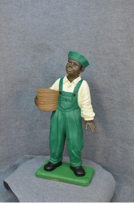 Dunkel Häutiger Junge Skulptur Figur Skulpturen Figuren Statue Stil 1920er