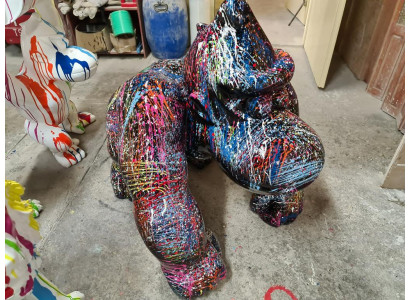 Skulpture Design Figur Statue Figuren Gorilla Abstrakte Terrasse Dekoration Deko