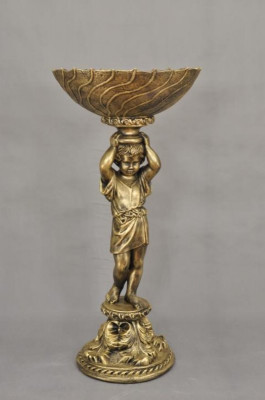 Antik Stil Dekoration Büste Schlüssel Obst Vase Schale Skulpturen Skulptur Deko