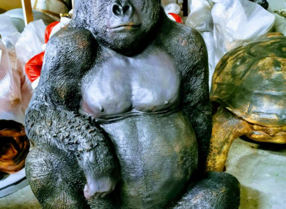 Figuren Statuen Dekoration Deko Gorilla Garten Neu Designer Figur Statue Moderne