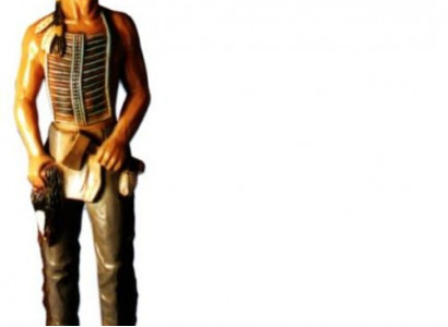 Figur Indianer USA Wild West Statue Skulptur Figuren Skulpturen Dekoration Neu