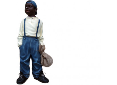 Design Junge mit Beutel II Figur Statue Skulptur Figuren Skulpturen Deko 7089
