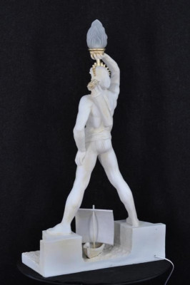 Stehleuchte Lampe Leuchte Antik Statue Figur Skulpturen Skulptur Statuen KOLOSS