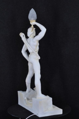 Stehleuchte Lampe Leuchte Antik Statue Figur Skulpturen Skulptur Statuen KOLOSS