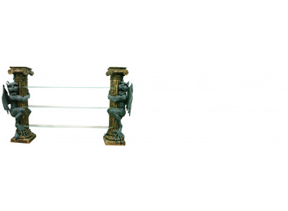 Design Vitrine Regal Glas Säule Vitrinen Regale Dekofiguren Schrank 1834 Neu