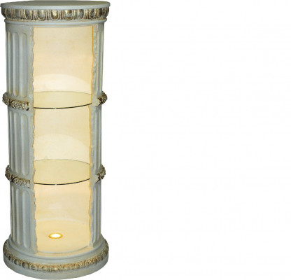 Vitrine Bar Regal Glas Amphore Vase Bodenfase Säule Schrank Vitrinen Regale 1858