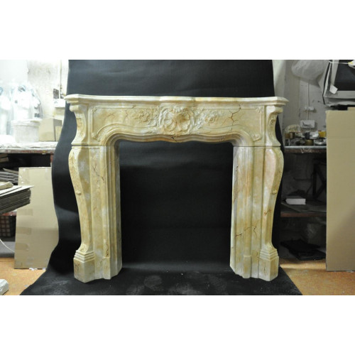 Kamin Ofen Verkleidung Umrandung Marmor Stil Dekoration Barock Klassische Kamine