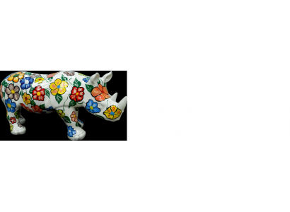 Design Nashorn Figur Statue Skulptur Figuren Skulpturen Dekoration Deko 3096 Neu