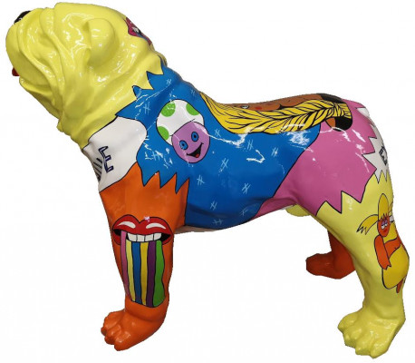Dekoration Hund Garten Skulptur Skulpturen Design Figur Statue Abstrakt Figuren