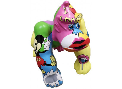 Design Figur Statue Moderne Figuren Statuen Dekoration Deko Abstrakter Gorilla