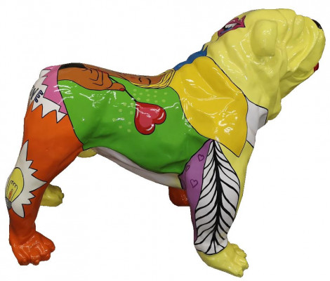 Dekoration Hund Garten Skulptur Skulpturen Design Figur Statue Abstrakt Figuren