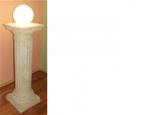 Design Säulenlampe Leuchten Leuchte Lampenschirm Dekolampe Säule Lampe 6854 Neu