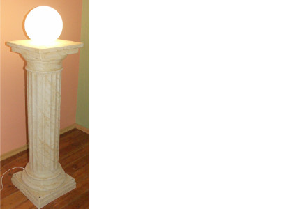 Design Säulenlampe Leuchten Leuchte Lampenschirm Dekolampe Säule Lampe 6854 Neu