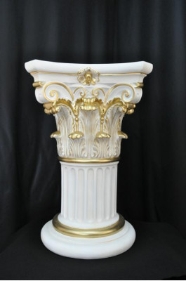 Medusa Säule Römische Säulen Marmor Skulptur Figur Deko Dekoration Ständer 1021