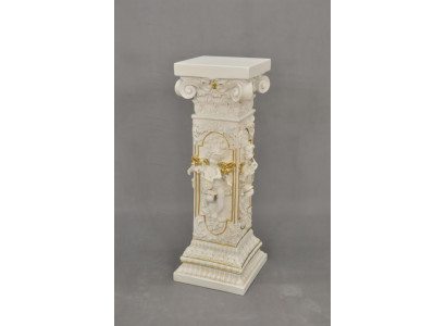 Design Säule Amoretten Skulpturen Figuren Dekoration Deko Ständer Blumen Sockel