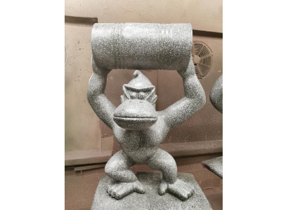 Designer Figur Statue Moderne Figuren Statuen Dekoration Deko Gorilla Garten Neu