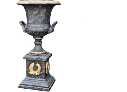 XXL Vase Tisch Dekoration Deko Vasen Antik Stil Skulptur Figur Kelch Rom 0877