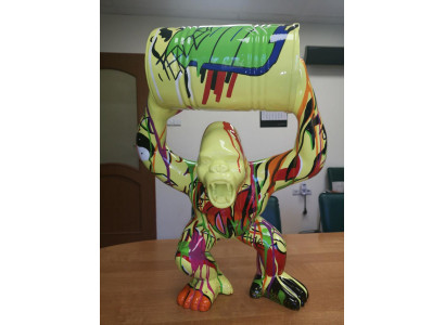 Figuren Statuen Dekoration Deko Gorilla Garten Neu Designer Figur Statue Moderne
