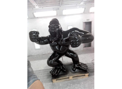 Statuen Dekoration Deko Gorilla Garten Neu Designer Figur Statue Moderne Figuren