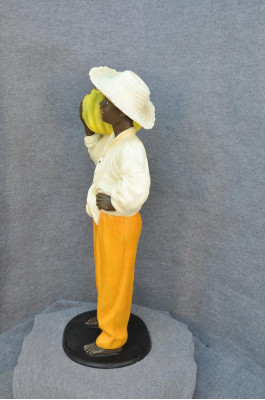 Kubanischer Bauer Skulptur Figur Skulpturen Schwarz Dekoration Statue Figuren