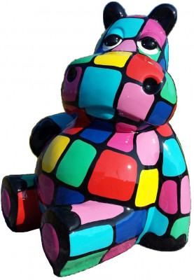 Moderne Dekoration designer Loft bunte Skulpturen Figuren echte handarbeit Neu